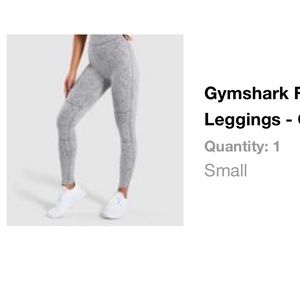 Marble Gray Gymshark leggings.